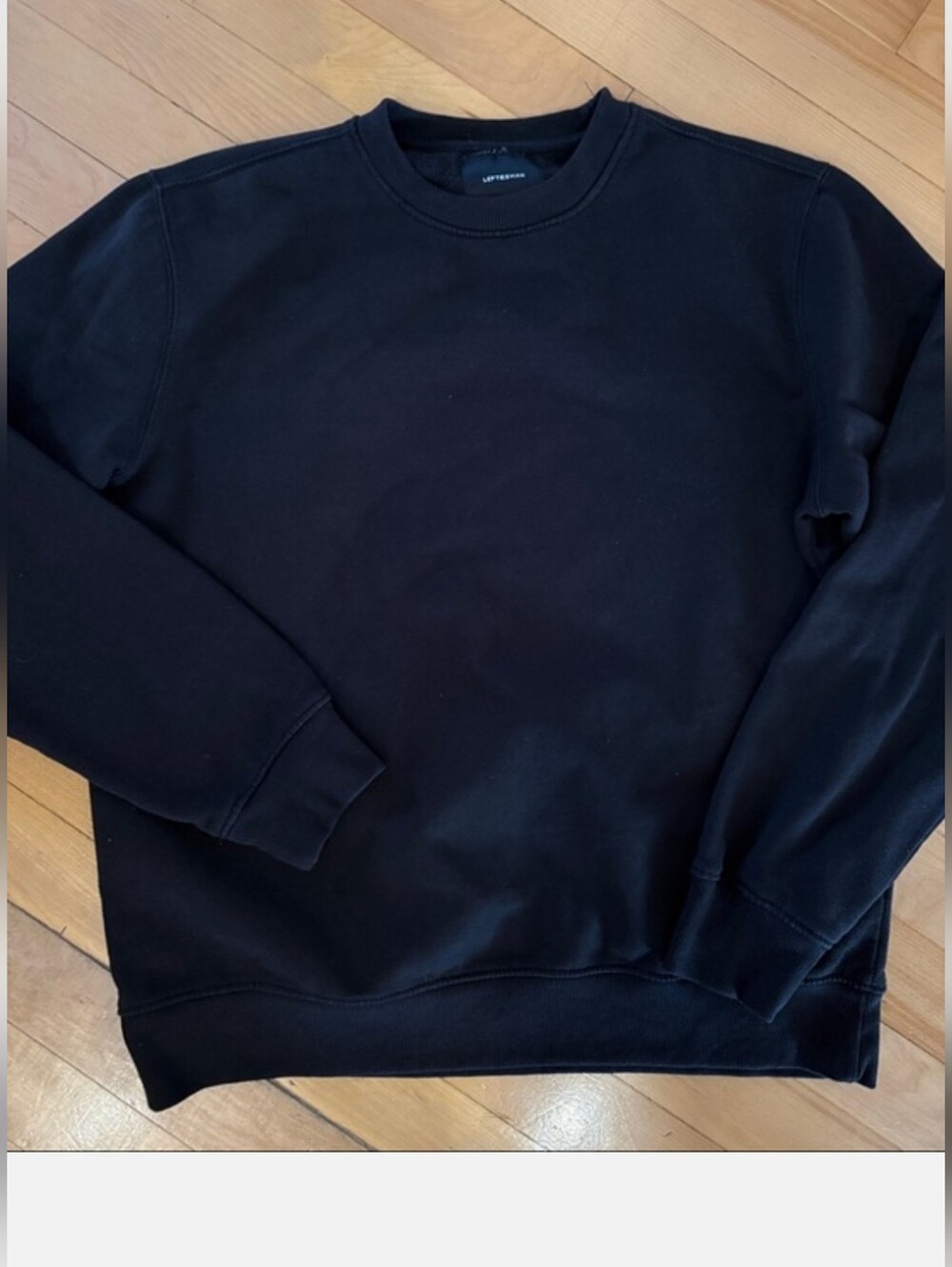 Lefties Black Crewneck Sweatshirt for Men